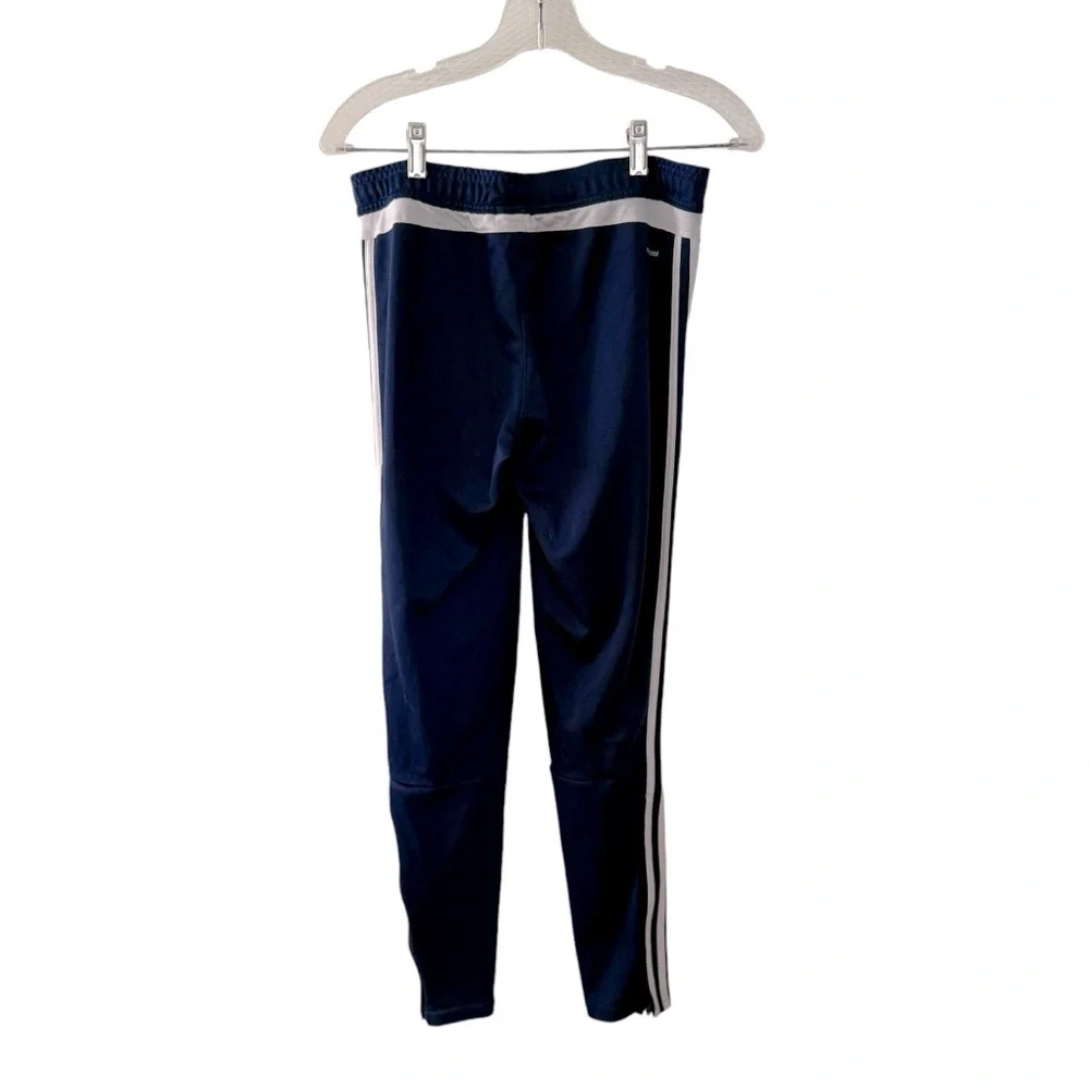 Adidas Training Track Pants Youth Boy Girl Size Small Navy Blue and White - Picture 7 of 14